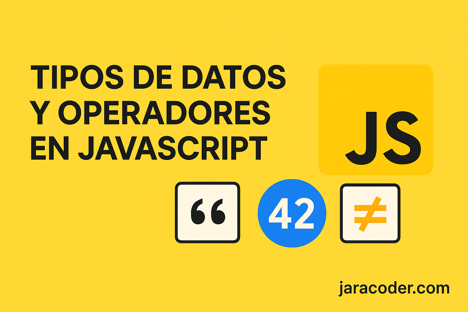 Tipos de datos y operadores en JavaScript